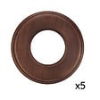 FONTINI - Lot de 5 Socles 1 Poste en Bois de Hêtre Vieilli – FONTINI Garby Colonial – Style Rétro Haut de Gamme – Pose en Saillie ou Encastrée – Compatible Gammes Garby, Dimbler - vignette