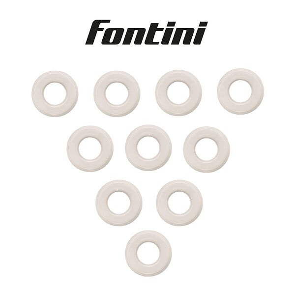 FONTINI - Lot de 10 Plaques Décoratives 1 Poste Garby Colonial – Porcelaine Blanche – Compatible Gammes GARBY, GARBY COLONIAL et DIMBLER – Pose En Saillie ou Encastrable – Finition Haut de Gamme - large