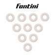FONTINI - Lot de 10 Plaques Décoratives 1 Poste Garby Colonial – Porcelaine Blanche – Compatible Gammes GARBY, GARBY COLONIAL et DIMBLER – Pose En Saillie ou Encastrable – Finition Haut de Gamme - vignette