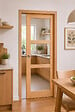 GD MENUISERIES - Porte Coulissante Ayous Vitrage transparent H204 x L73 cm, Galandage, kit finition (coquille et tire doigt) - vignette