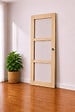 GD MENUISERIES - Porte Coulissante Ayous Vitrage transparent H204 x L83 cm, coquilles, tire doigt - vignette