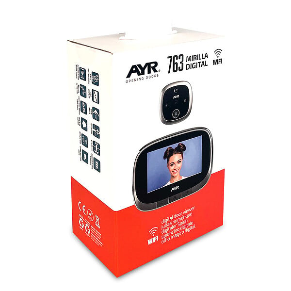 AYR - AYR Vision 763 WiFi : Le judas numérique connecté, simple et rassurant - large