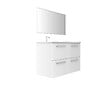 VIF - Set 2 tiroirs U de salle de bain MDF - Blanc - l50xP45xP18cm - vignette