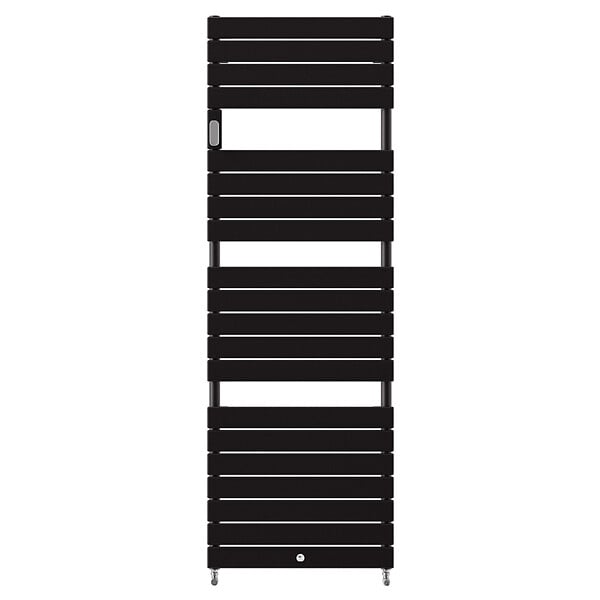 THERMOR - Radiateur sèche-serviettes eau chaude Thermor - Riviera 2 - 873W - Noir carbone - large