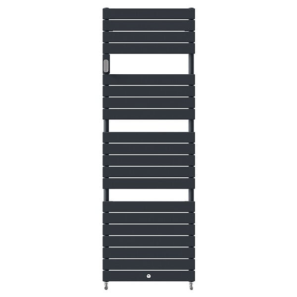 THERMOR - Radiateur sèche-serviettes eau chaude Thermor - Riviera 2 - 973W - Gris ardoise - large