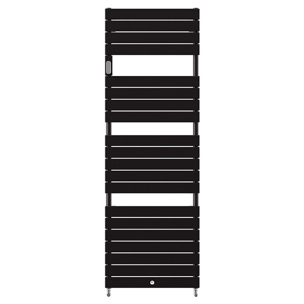 THERMOR - Radiateur sèche-serviettes eau chaude Thermor - Riviera 2 - 685W - Noir carbone - large