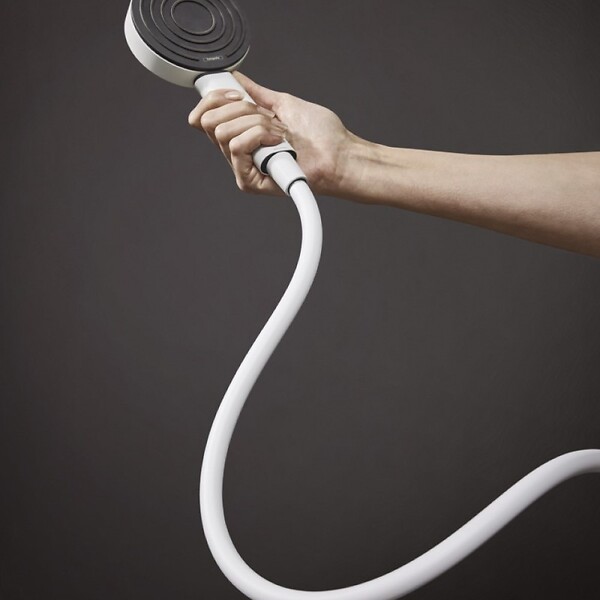 HANSGROHE - Flexible de douche 1,25 m HANSGROHE Isiflex blanc mat - large