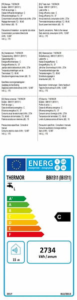 THERMOR - Chauffe-eau électrique blindé compact Thermor - Vertical - Mural - 100L - 1200W - Blanc - large