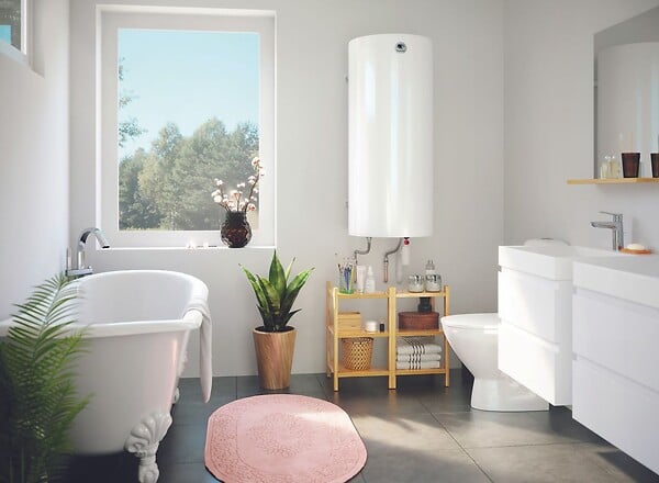 THERMOR - Chauffe-eau électrique compact Duralis Thermor - Vertical - Mural  - 150L - 1800W - Blanc - large