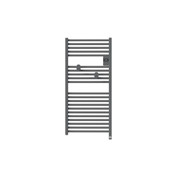 THERMOR - Sèche-serviettes connecté Riva 5 avec soufflerie 1750W Gris menhir - THERMOR - 471641 - large