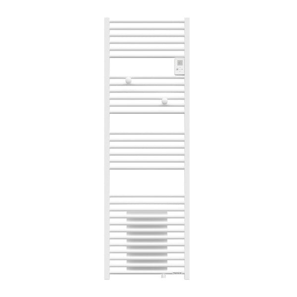 THERMOR - Sèche-serviettes mixte Riva 4 - 750 +1000W - Avec soufflerie - Blanc satin - large
