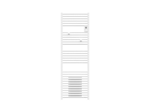 THERMOR - Sèche-serviettes mixte Riva 4 - 750 +1000W - Avec soufflerie - Blanc satin - large