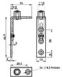 MONIN - Guide sur équerre sans ressort roulette 68x35mm pièce - MONIN - 112910 - vignette