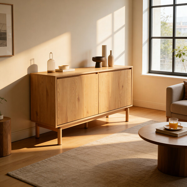HAPPY GARDEN - Buffet en bois 120cm SARAH - large