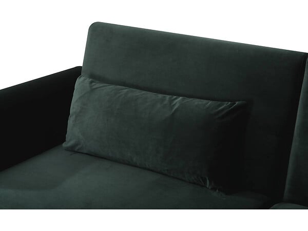 HABITAT ET JARDIN - Canapé Clic Clac en velours "Donia" - 203 x 81 x 83 cm - 3 places - Vert foncé - large