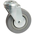AVL - Roulette Å“il trou pivotant diamètre 75mm en caoutchouc gris - AVL - 550875H - vignette