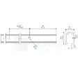 MANTION - Rail alu SAF 81-120kg 3m - MANTION - 13312/300 - vignette