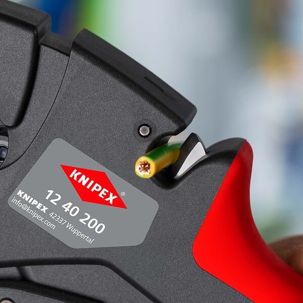 KNIPEX - Pince à dénuder auto-ajustable 0,03 à 10 mm² - Boitier ABS - Poids faible KNIPEX - 1240200 - large