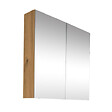 SWISS AQUA TECHNOLOGIES - Armoire de toilette avec miroir intégré, 80x75 cm chêne, SAT B-Way (BWAY80CABOAK) - vignette
