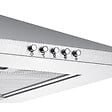 CIARRA - Ciarra hotte de cuisine décorative 60cm hotte aspirante murale 370m3h 3 vitesses Classe A évacuation ou recyclage filtre charbon NON INCLUS - vignette