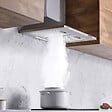 CIARRA - Ciarra hotte de cuisine décorative 60cm hotte aspirante murale 370m3h 3 vitesses Classe A évacuation ou recyclage filtre charbon NON INCLUS - vignette