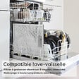 CIARRA - Ciarra Hotte aspirante décorative 90cm hotte de cuisine murale 370m3h 3 vitesses Classe A évacuation ou recyclage filtre charbon NON INCLUS - vignette