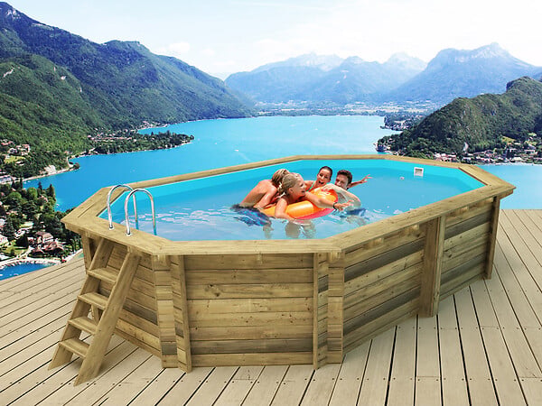 HABITAT ET JARDIN - Piscine bois " Seychelles " - 4.00 x 3.00 x 1.20 m - large