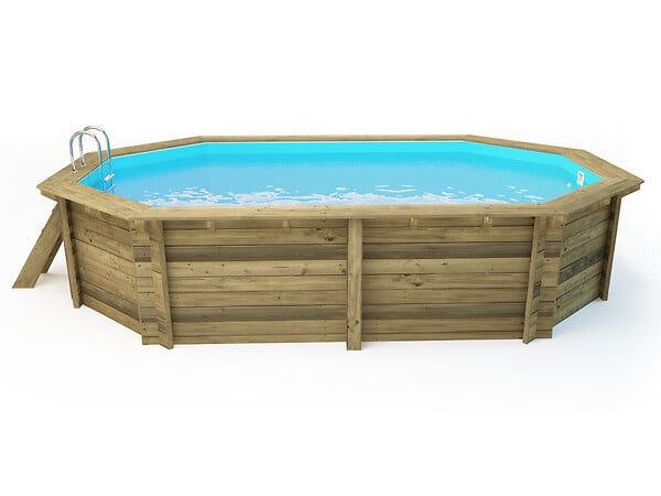 HABITAT ET JARDIN - Piscine bois " Seychelles " - 4.00 x 3.00 x 1.20 m - large