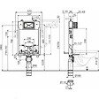 SWISS AQUA TECHNOLOGIES - Bâti-support pour WC suspendu, double chasse 3/6 l, pour cloison fine (SATAMZSLIM) - vignette