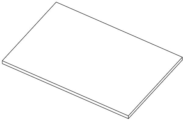 VIF - Etagère - PPSM - Blanc - 45x35cm - large