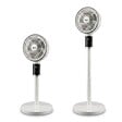 JOCCA - Ventilateur sur pied 30W Blanc 8 Vitesses Hauteur réglable 70-100cm Oscillation 3D 120° Minuterie 12h Écran Digital Jocca - vignette