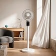 JOCCA - Ventilateur sur pied 30W Blanc 8 Vitesses Hauteur réglable 70-100cm Oscillation 3D 120° Minuterie 12h Écran Digital Jocca - vignette