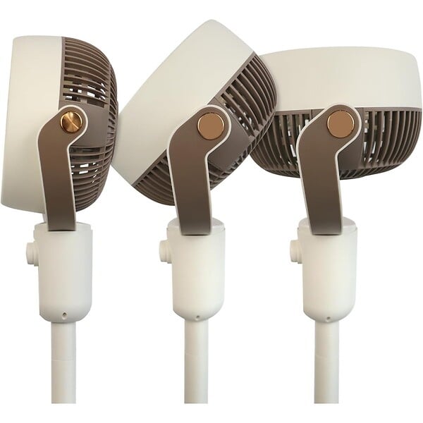 JOCCA - Ventilateur sur pied 50W blanc 3 Vitesses Oscillation 75° Tête Inclinable 90° Ventilateur de Maison Salon Chambre Bureau Jocca - large