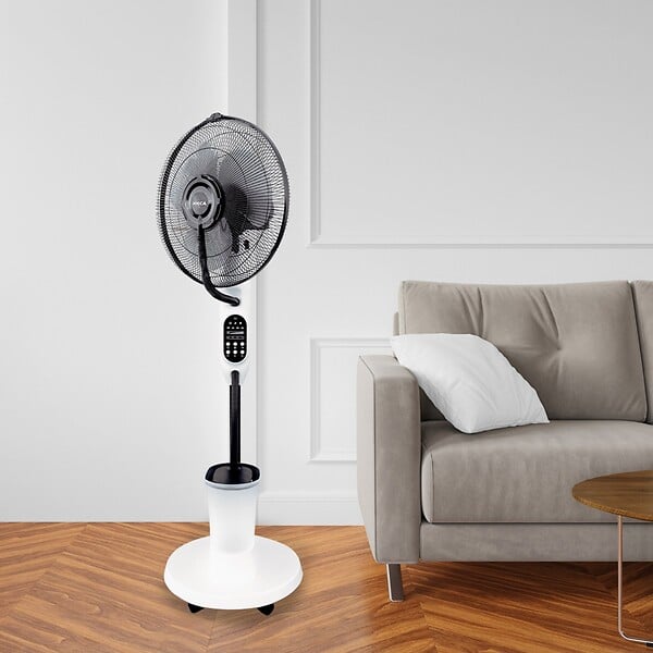 JOCCA - Ventilateur Brumisateur sur pied mobile 75W H125cm Vaporisation Eau Programmable Oscillation 60° Air frais Fortes Chaleurs Jocca - large