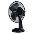 JOCCA - Ventilateur sur pied noir 40W 3 vitesses d'air - Ventilateur de table Oscillation 90° Tête Inclinable 34 x 34 x 49 cm Jocca - vignette