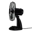 JOCCA - Ventilateur sur pied noir 40W 3 vitesses d'air - Ventilateur de table Oscillation 90° Tête Inclinable 34 x 34 x 49 cm Jocca - vignette