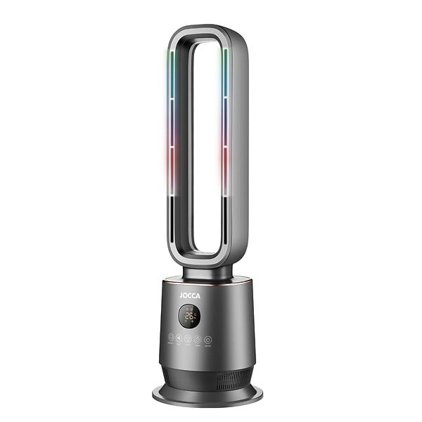 JOCCA - Ventilateur Sans Pales Chaud/Froid Oscillant 70° Chauffage Céramique PTC 2000W Télécommande Minuterie 12h LED 8 Couleurs Jocca - large