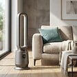 JOCCA - Ventilateur Sans Pales Chaud/Froid Oscillant 70° Chauffage Céramique PTC 2000W Télécommande Minuterie 12h LED 8 Couleurs Jocca - vignette