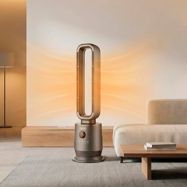 JOCCA - Ventilateur Sans Pales Chaud/Froid Oscillant 70° Chauffage Céramique PTC 2000W Télécommande Minuterie 12h LED 8 Couleurs Jocca - large