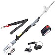 IKRA - Taille haie téléscopique 20V - Longueur de coupe 40 cm - Batterie lithium 2.0Ah Chargeur 20V IKRA - vignette