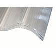 MCCOVER - Lot 5 plaques polycarbonate ondulées alvéolaires GO177/51 mm + 5 kits de fixation Translucide, l.92cm, L.152cm - vignette