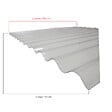 MCCOVER - Lot 5 plaques polycarbonate ondulées PO 76/18 + 5 kits de fixation Translucide, l.90 cm, L.200 cm - vignette
