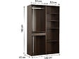 HABITAT ET JARDIN - Kit dressing " Opéra " modulable - 2 éléments - Marron - vignette