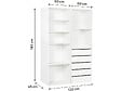 HABITAT ET JARDIN - Kit dressing " Opéra " modulable - 2 éléments - Blanc - vignette