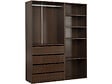 HABITAT ET JARDIN - Kit dressing " Opéra " modulable - 2 éléments - Marron - vignette