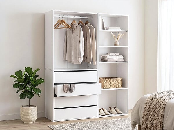 HABITAT ET JARDIN - Kit dressing " Opéra " modulable - 2 éléments - Blanc - large