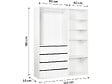 HABITAT ET JARDIN - Kit dressing " Opéra " modulable - 2 éléments - Blanc - vignette