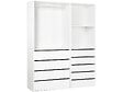 HABITAT ET JARDIN - Kit dressing " Opéra " modulable - 2 éléments - Blanc - vignette