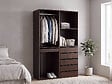 HABITAT ET JARDIN - Kit dressing " Opéra " modulable - 2 éléments - Marron - vignette