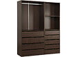 HABITAT ET JARDIN - Kit dressing " Opéra " modulable - 2 éléments - Marron - vignette
